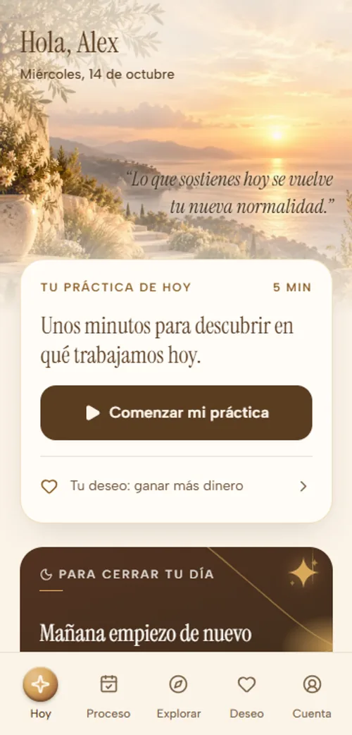 Recibe tu práctica de hoy