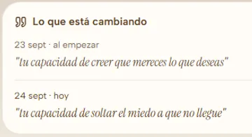 Mi Proceso: lo que está cambiando entre tu primer día y hoy